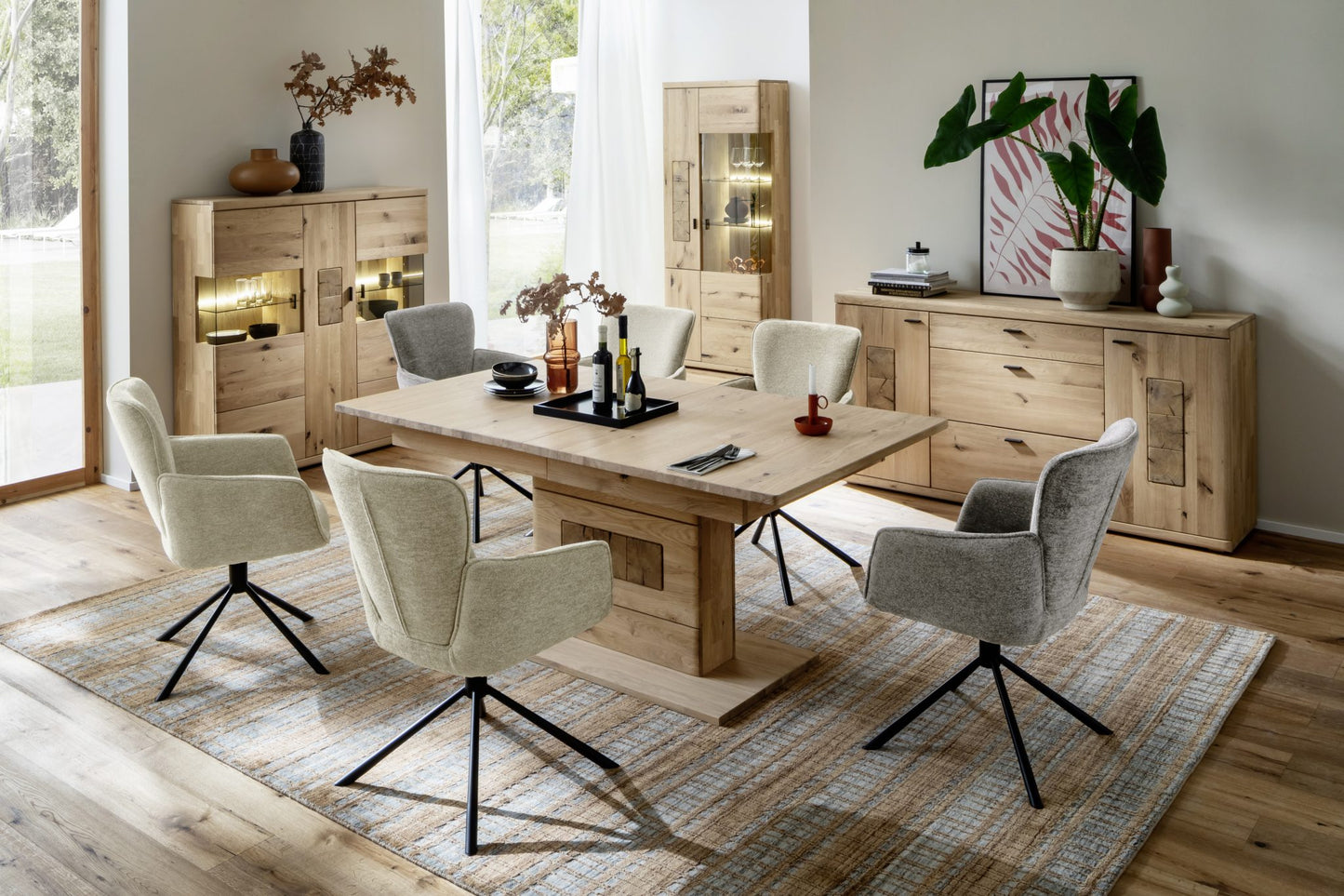 AMBER 4-Fuß Stuhl mit Armlehnen