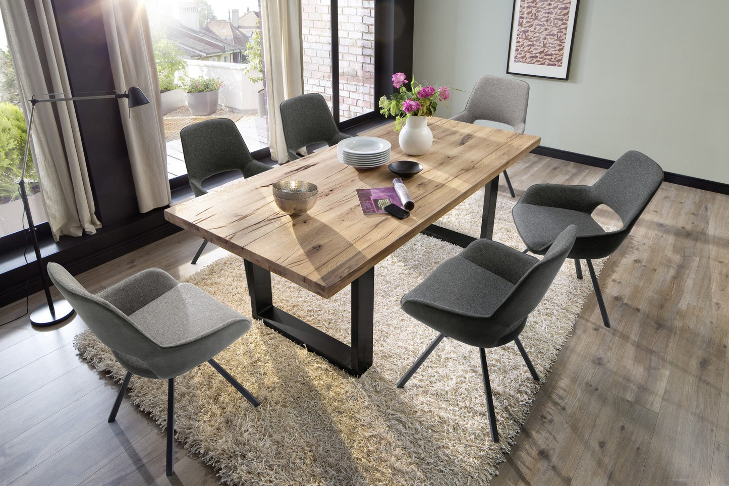 PARANA 4-Fuß Stuhl mit Armlehnen