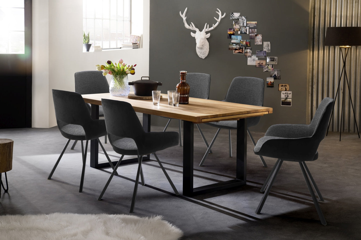 PARANA 4-Fuß Stuhl mit Armlehnen